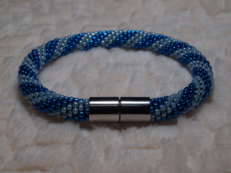 Bransoletka z koralików TOHO wykonana ręcznie, sznur koralikowy