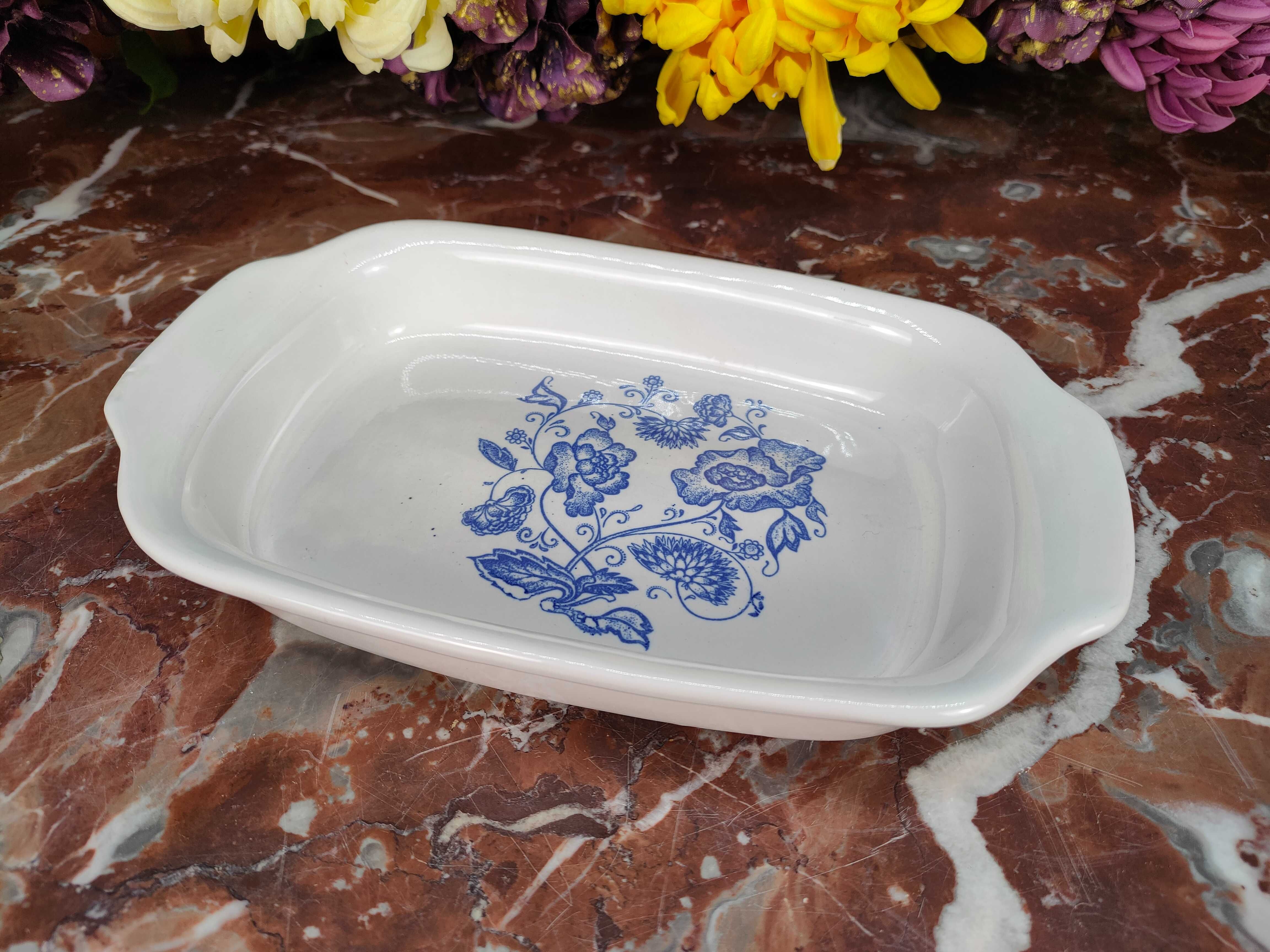 Ceramiczna prostokątna forma do zapiekania - "Wzór cebulowy" #2