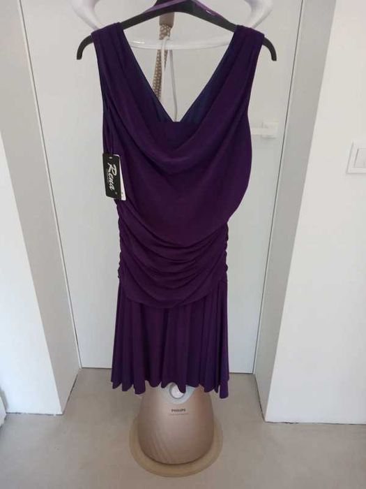 sukienka , jak kamuflaż długość przed kolana Nowa