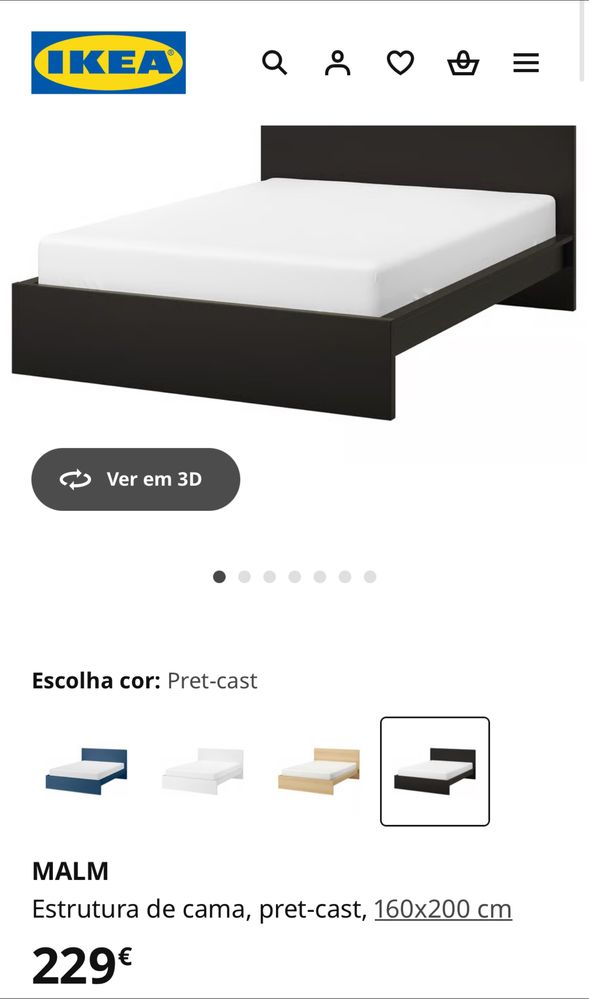Cama de Casal - Malm Ikea