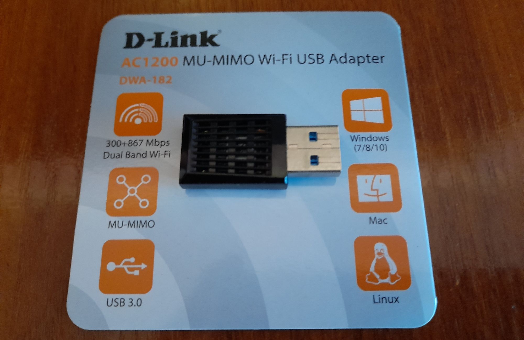 D-Link AC1200 MU-Mimo wi-fi usb 3.0 adapter Dwa-182