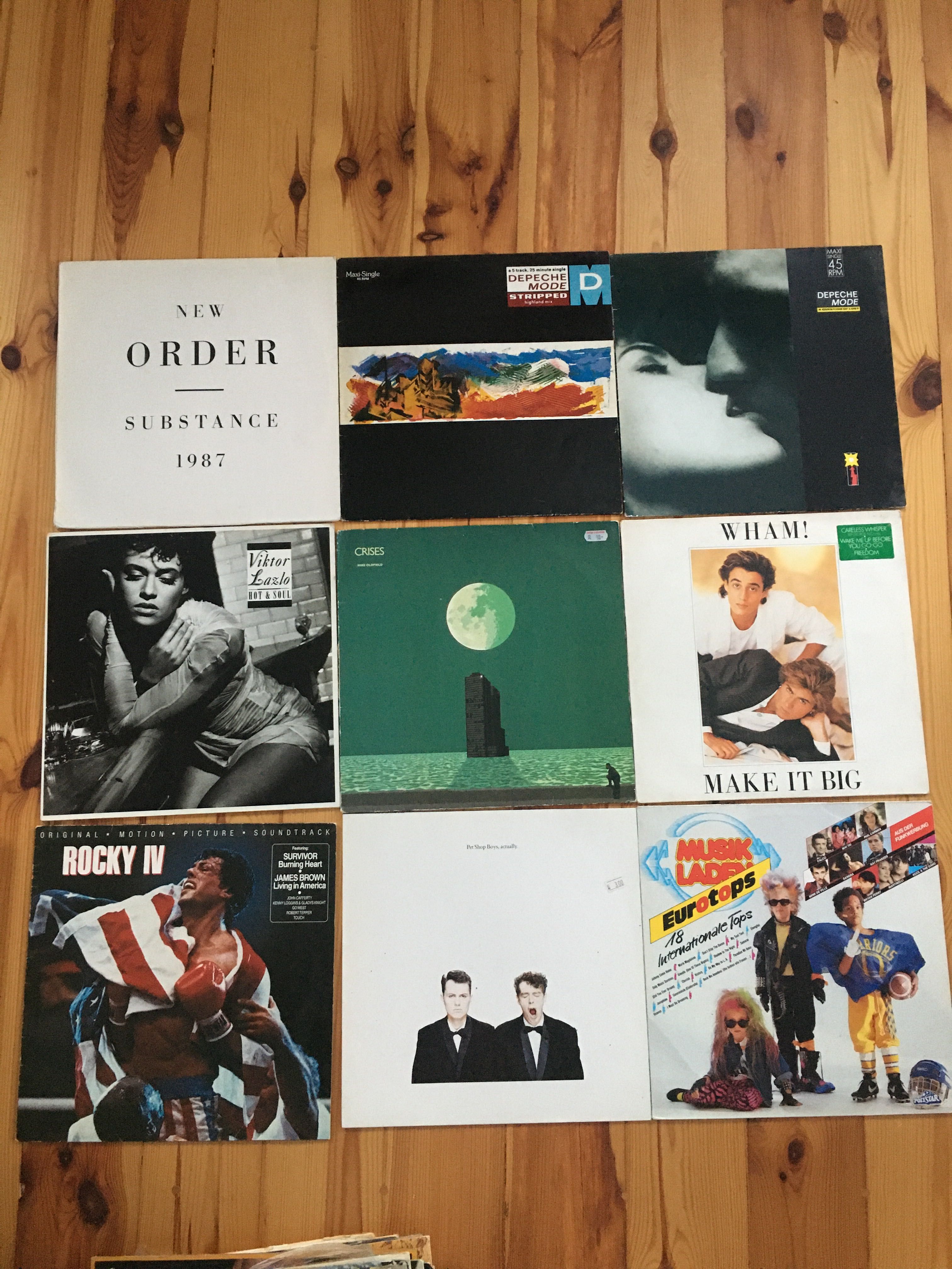 Winyle zestaw Kraftwerk Yello Depeche Mode schiling wham sade floyd