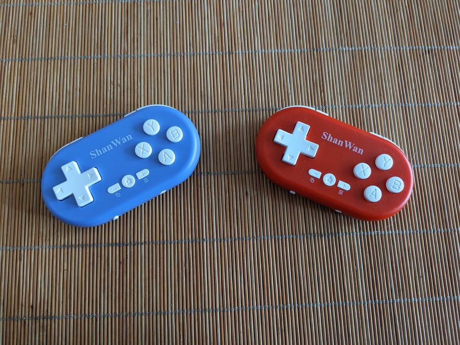Zestaw 2x mini gamepad pad bluetooth bezprzewodowy - działa na android