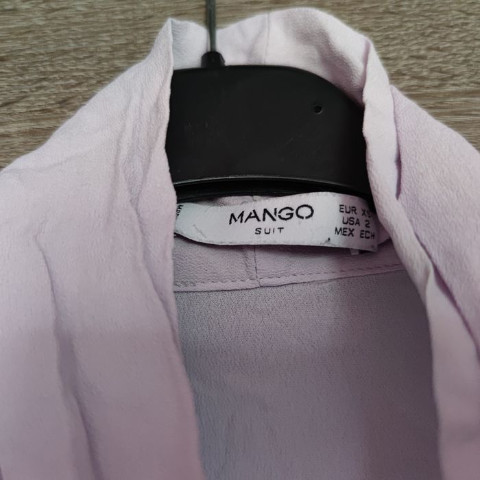 Koszula z wiązaniem przy dekolcie oversize Mango r. XS