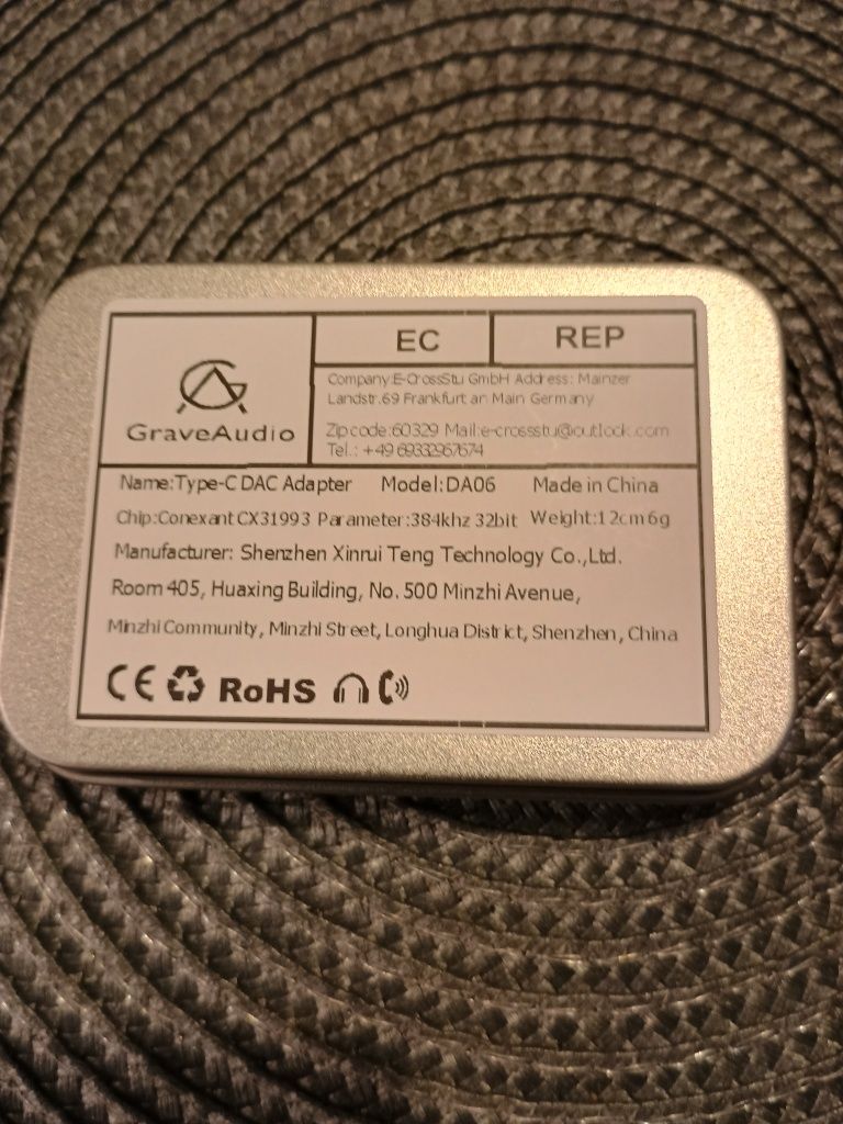 HiFi USB-DAC słuchawkowy wzmacniacz adapter typeC