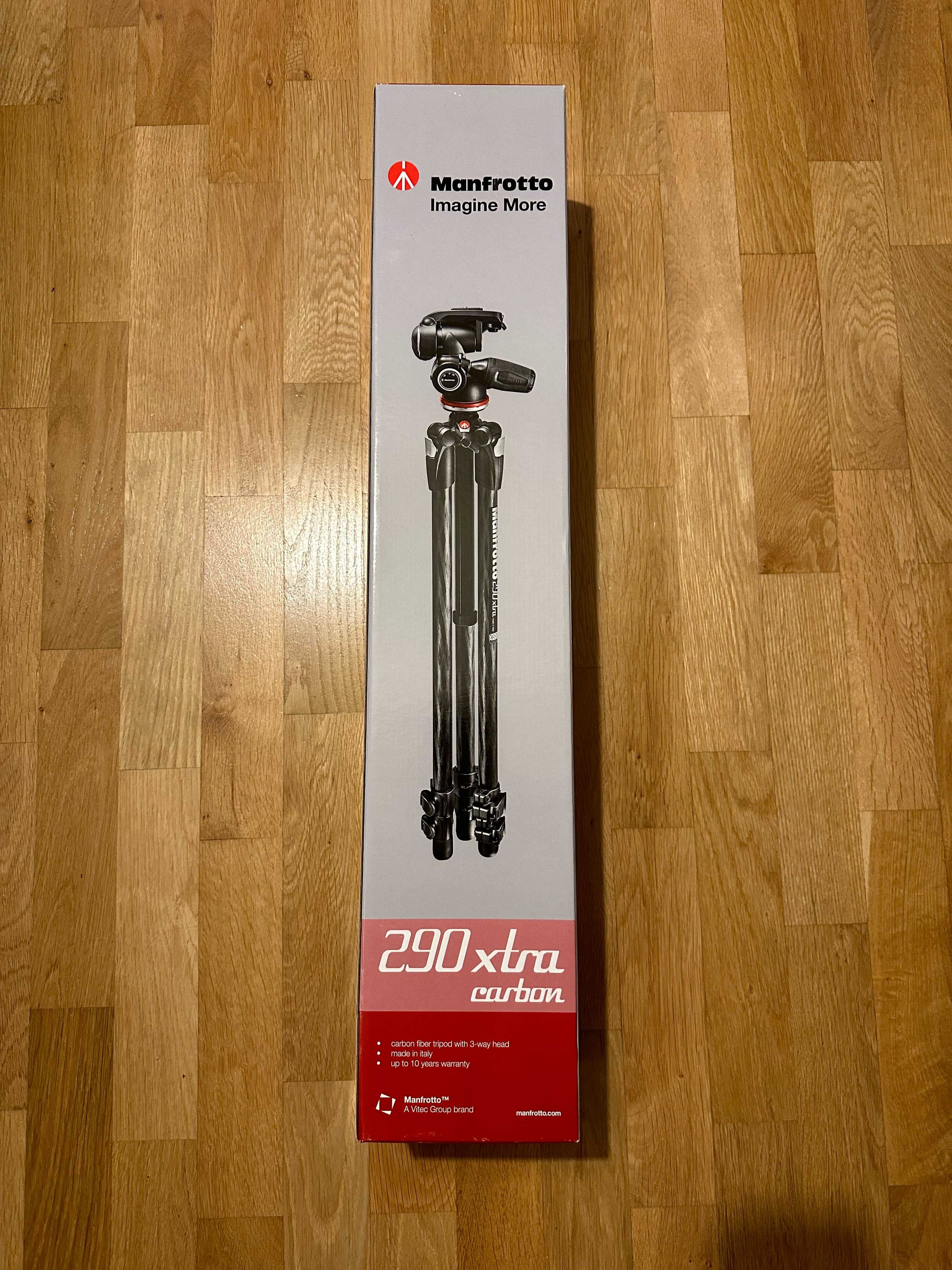 Statyw Manfrotto 290 xtra carbon (model: MK290CTC3-3W)
