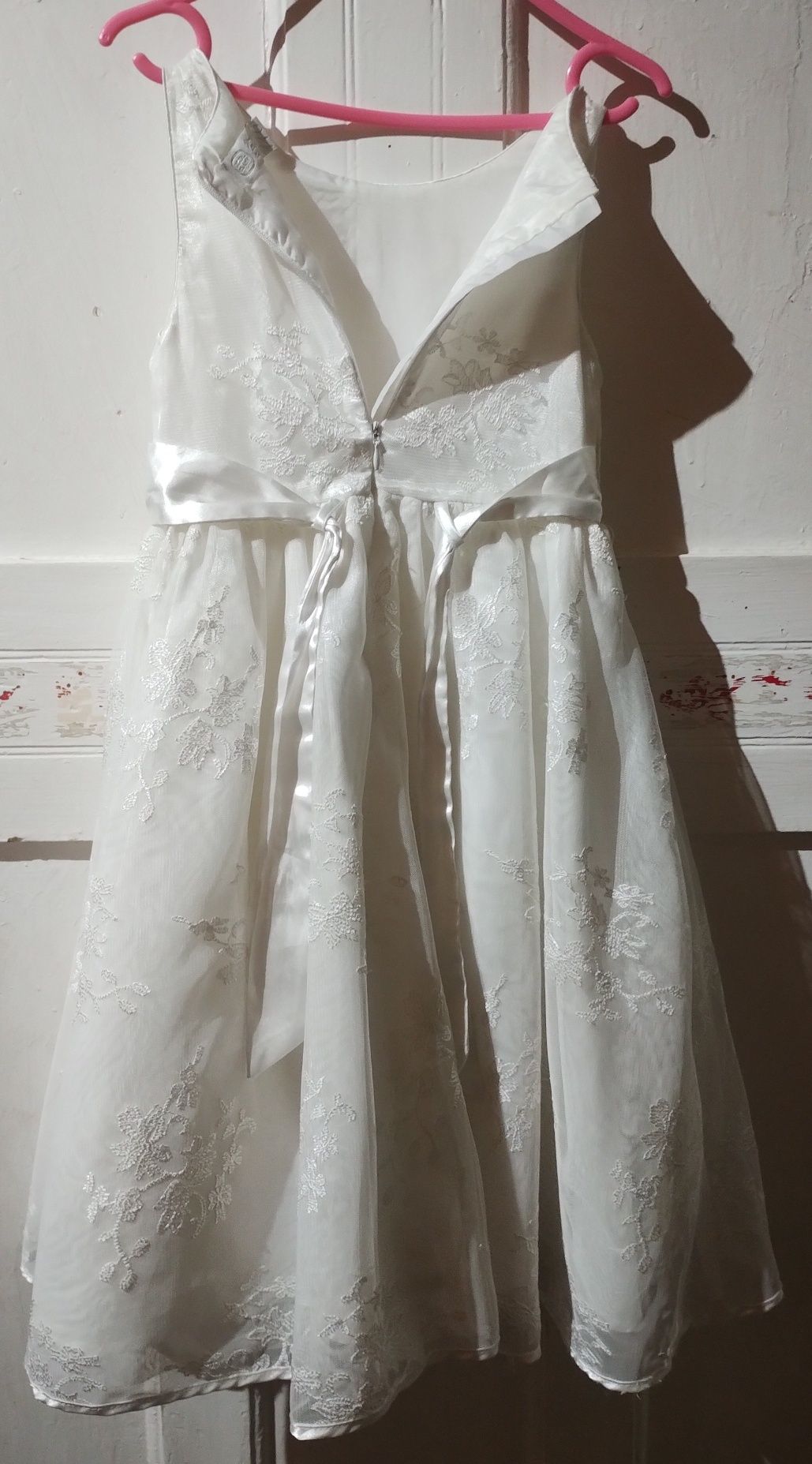 Sukienka Biała rozmiar 116