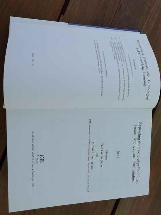 Livro: Expanding the Knowledge Economy, Issues application case study