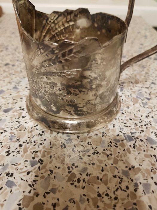 Подстаканник посеребрение