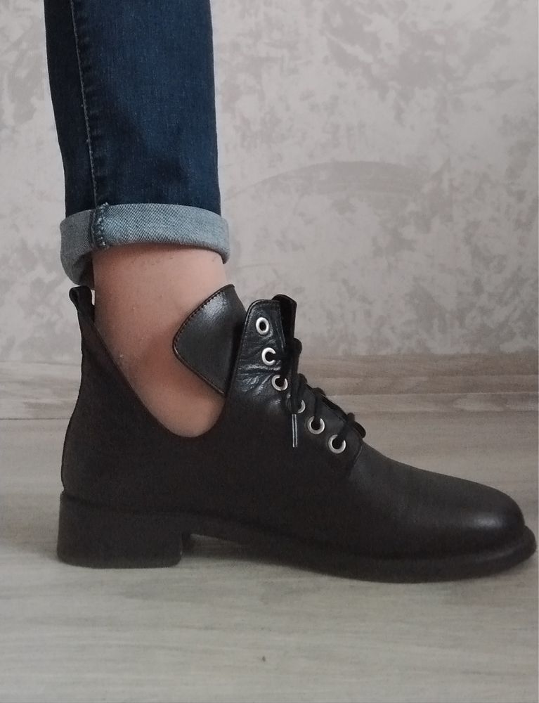 Туфли кожаные женские