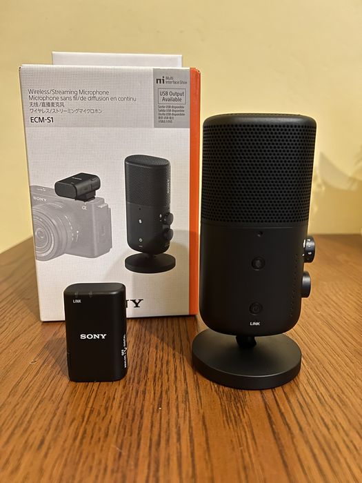 Мікрофон для трансляцій Sony ECM-S1 Black (ECMS1.CE7)