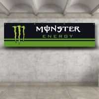 Baner plandeka Monster Energy 150x60cm zaoczkowany