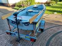 łódź wędkarska LAKEFOX 320 + silnik + przyczepa + akumulator żelowy