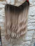 Włosy clip in ombre blond 1 gęsta taśma 63cm długie
