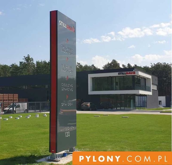 pylon reklamowy 3 m LED  baner reklama Producent/ PRODUCENT / rys .kon