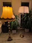 Lampa podłogowa. Lampa nocna. Lampa mosiądz.