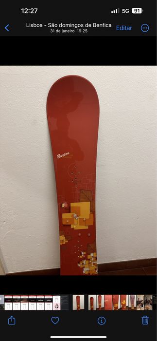 Prancha Snowboard Burton 149 cm