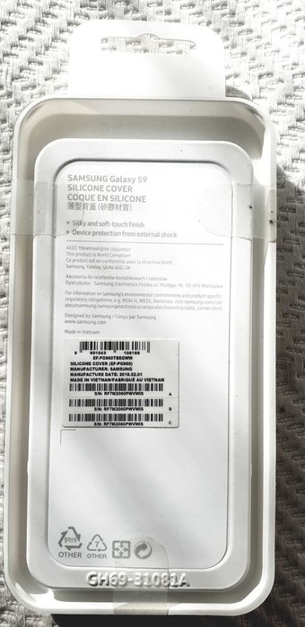Etui Silicone Cover do Samsung Galaxy S9 Orginal