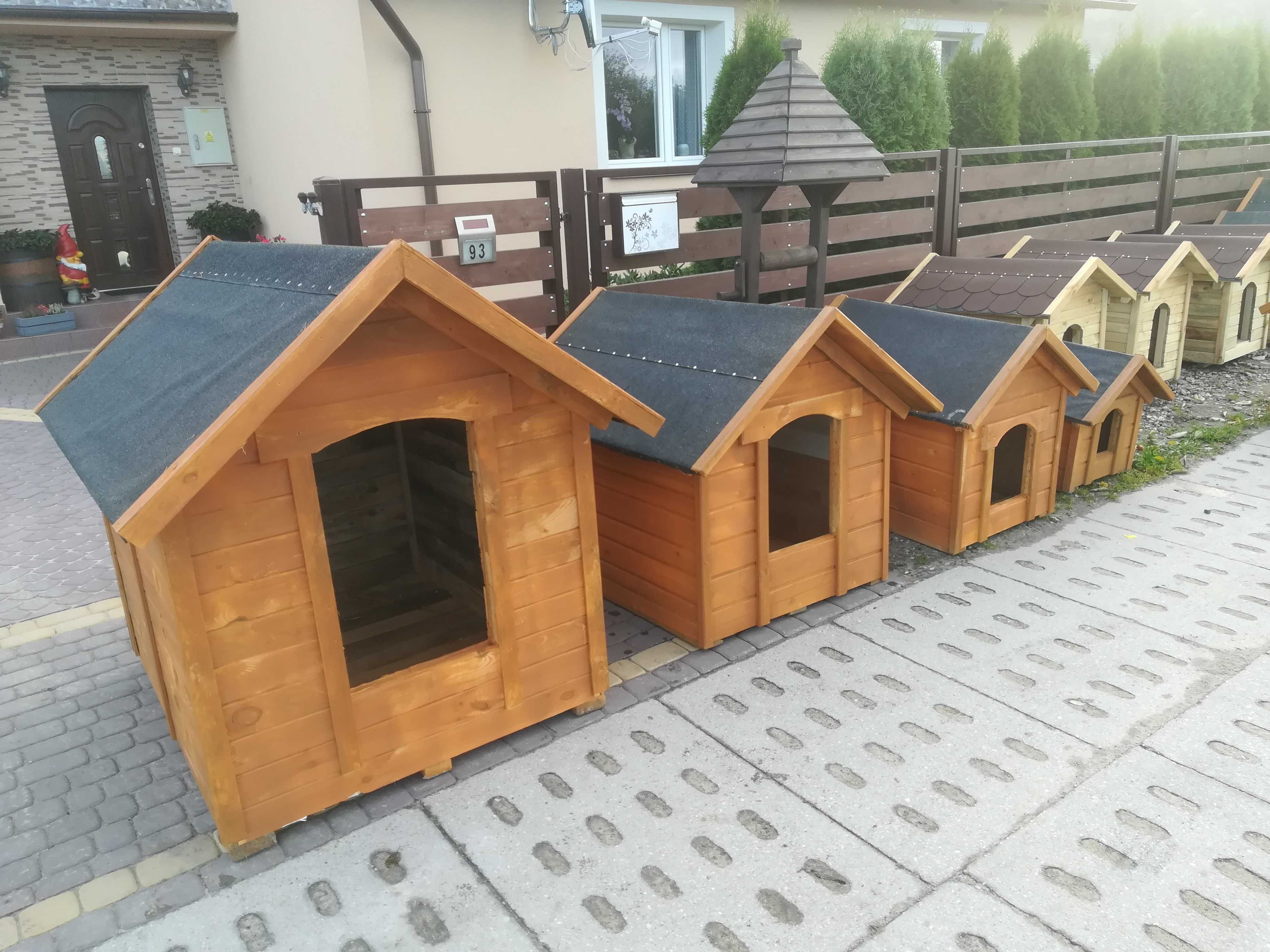 Buda dla psa wielkości do kolan, XL ocieplana, papa na dachu, dostawa