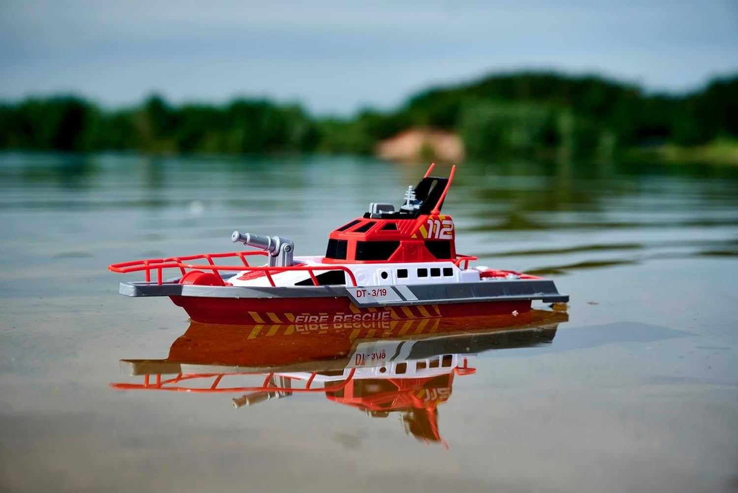 Dickie Toys Straż Pożarna Łódź Motorówka RC 38 Cm