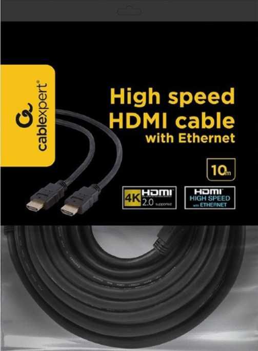 Кабель Cablexpert HDMI - HDMI V 2.0 (M/M), 10 м, чорний