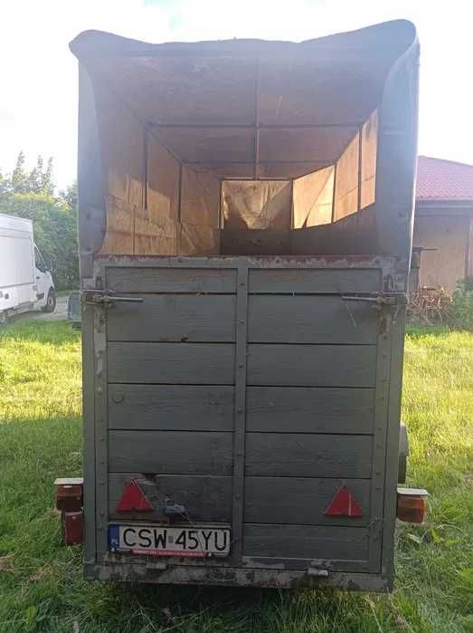 Dwukółka przyczepa do koni zwierząt