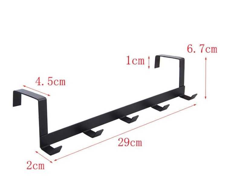 Гачки над дверима для одягу та рушників білі