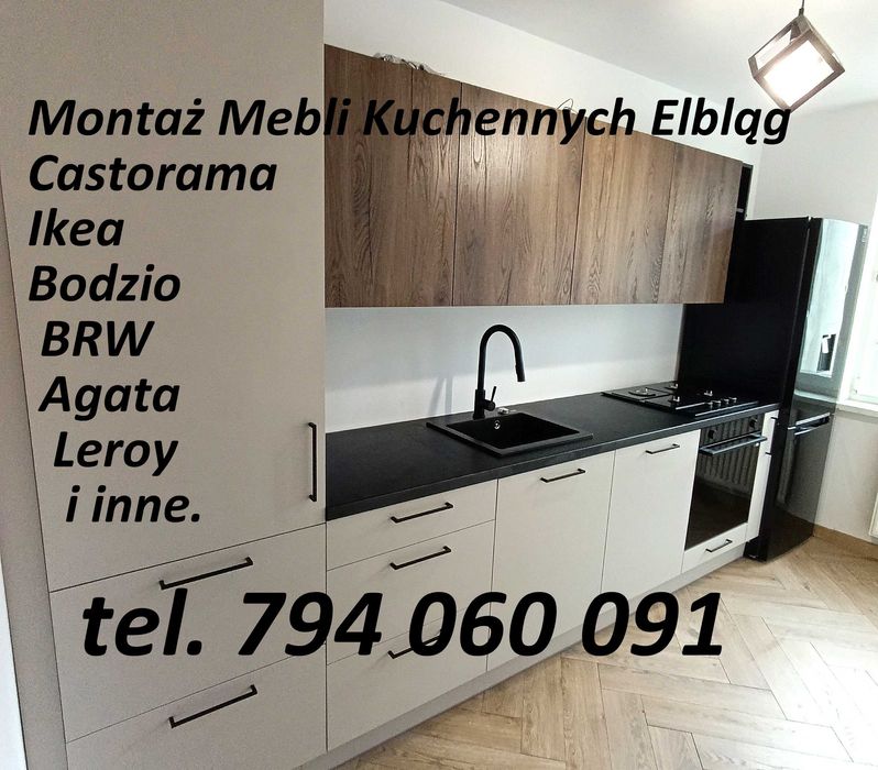 Montaż mebli kuchennych IKEA, CASTORAMA, AGATA, BRW, Bodzio i inne