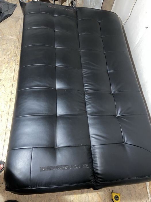 Skórzana rozkładana sofa / kanapa z funkcją spania / skóra / jak nowa