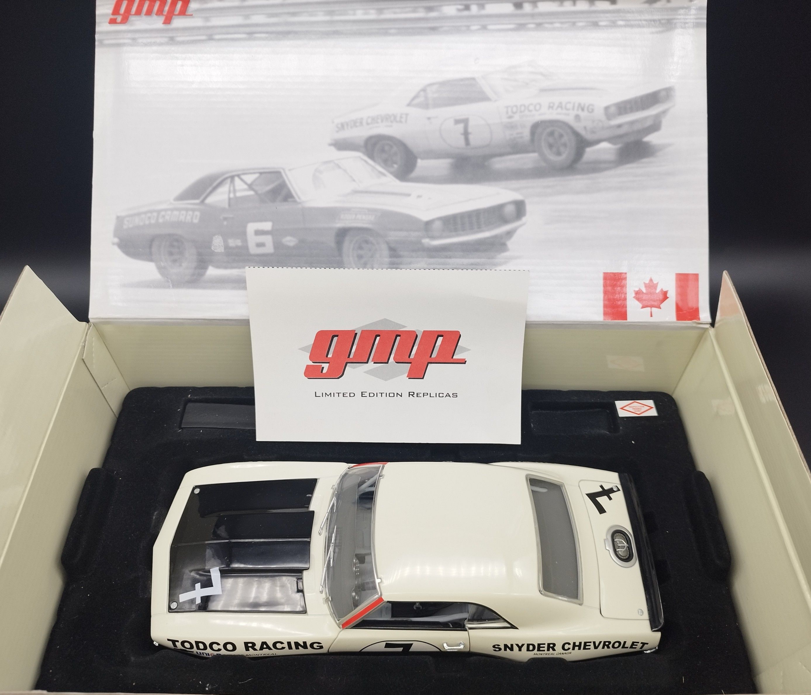 1:18 GMP 1969 Trans Am Camaro Chevrolet Todco Racing Craig Fischer
