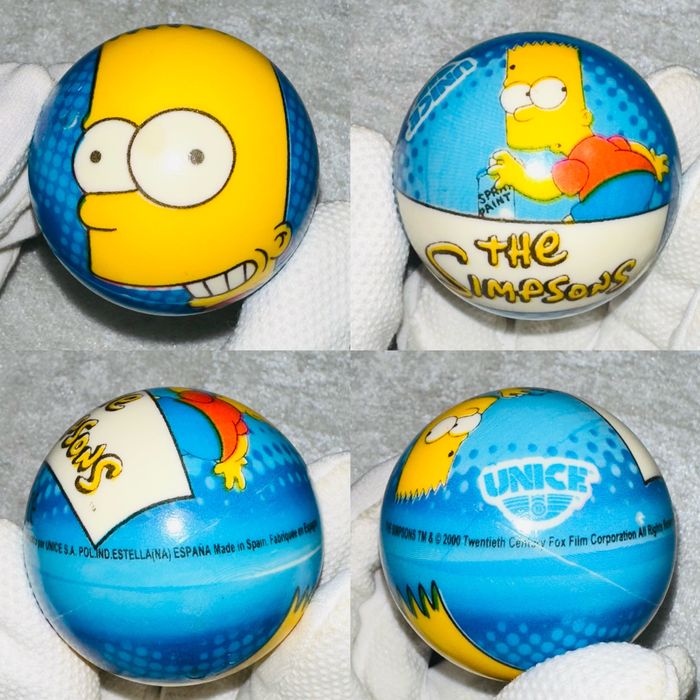 Колекційні раритетні гумові кульки UNICE The Simpsons Сімпсони 2000s