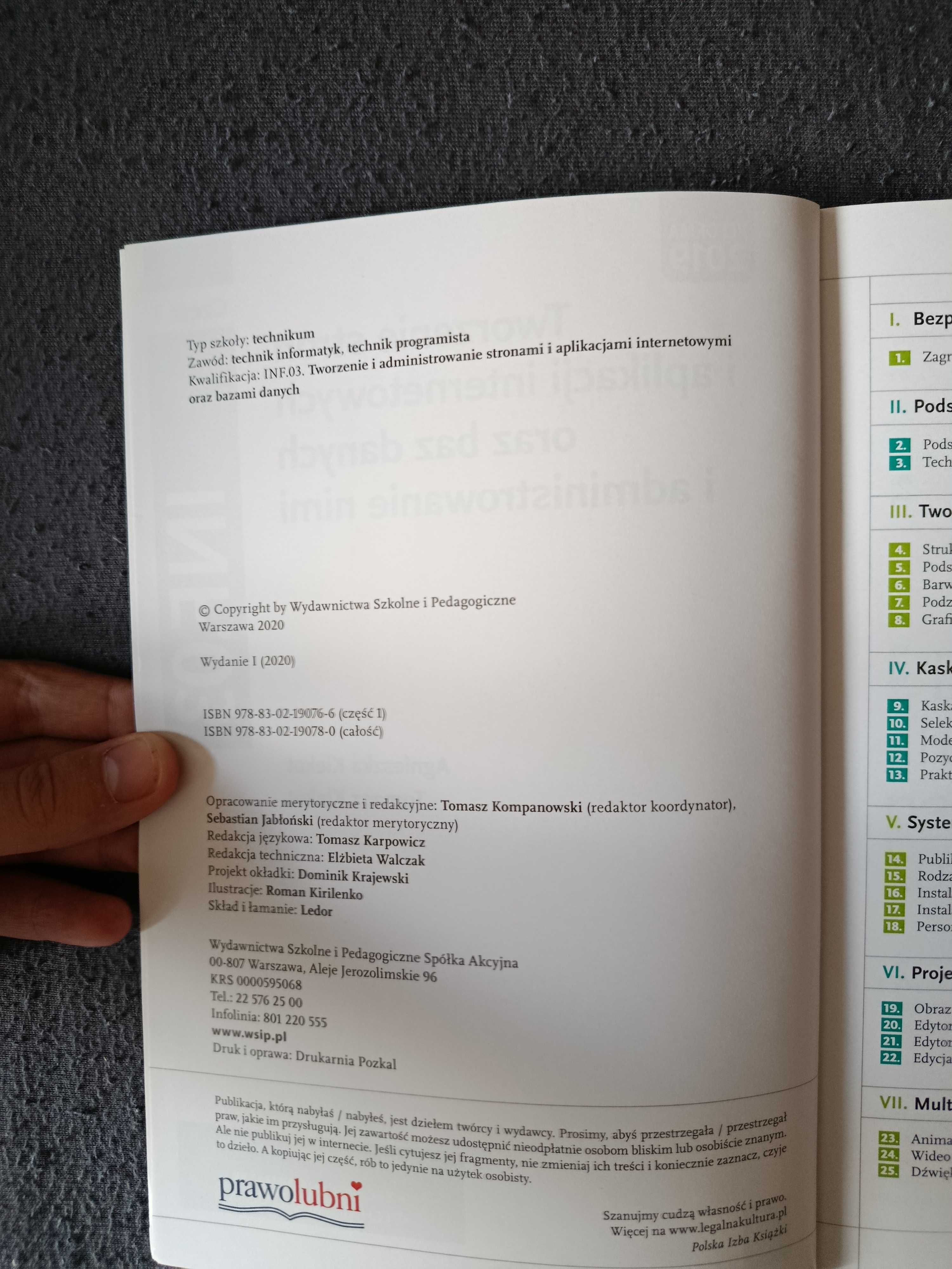Podręcznik INF.03 cz.1 Technik Informatyk