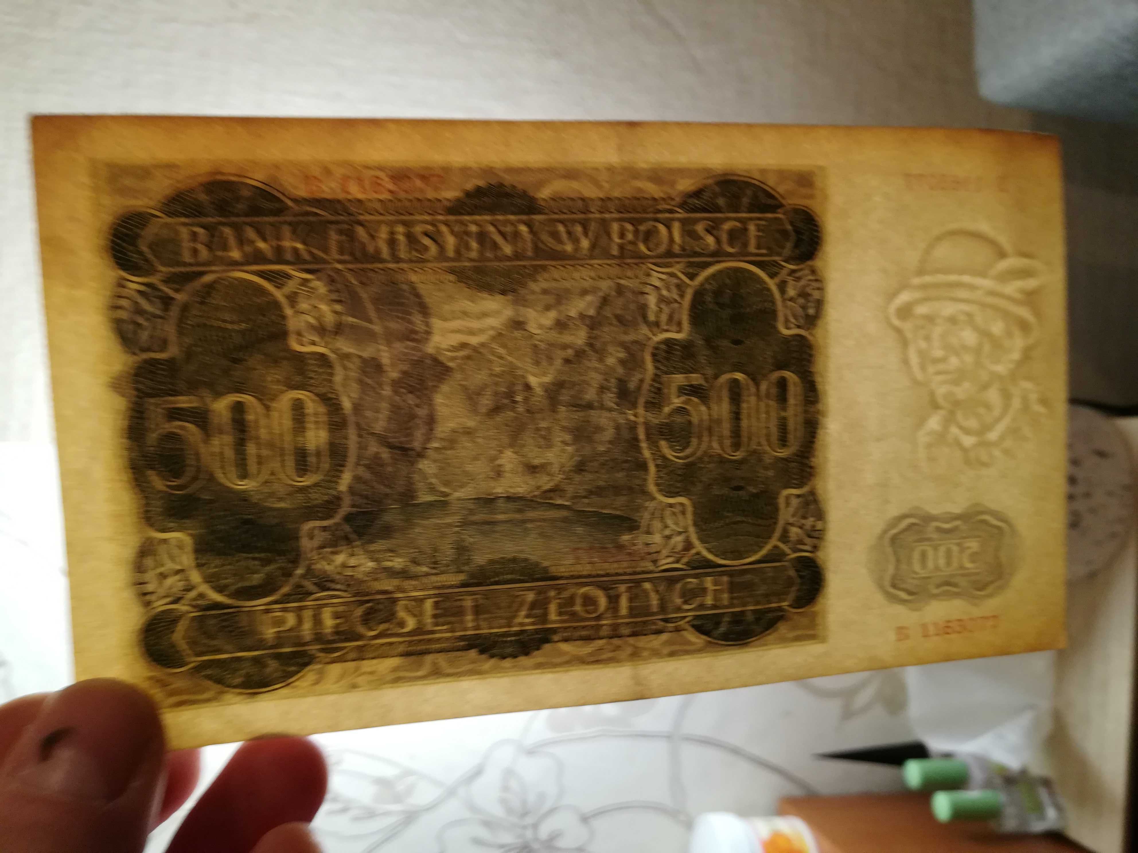 banknot 500 zł 1940r góral