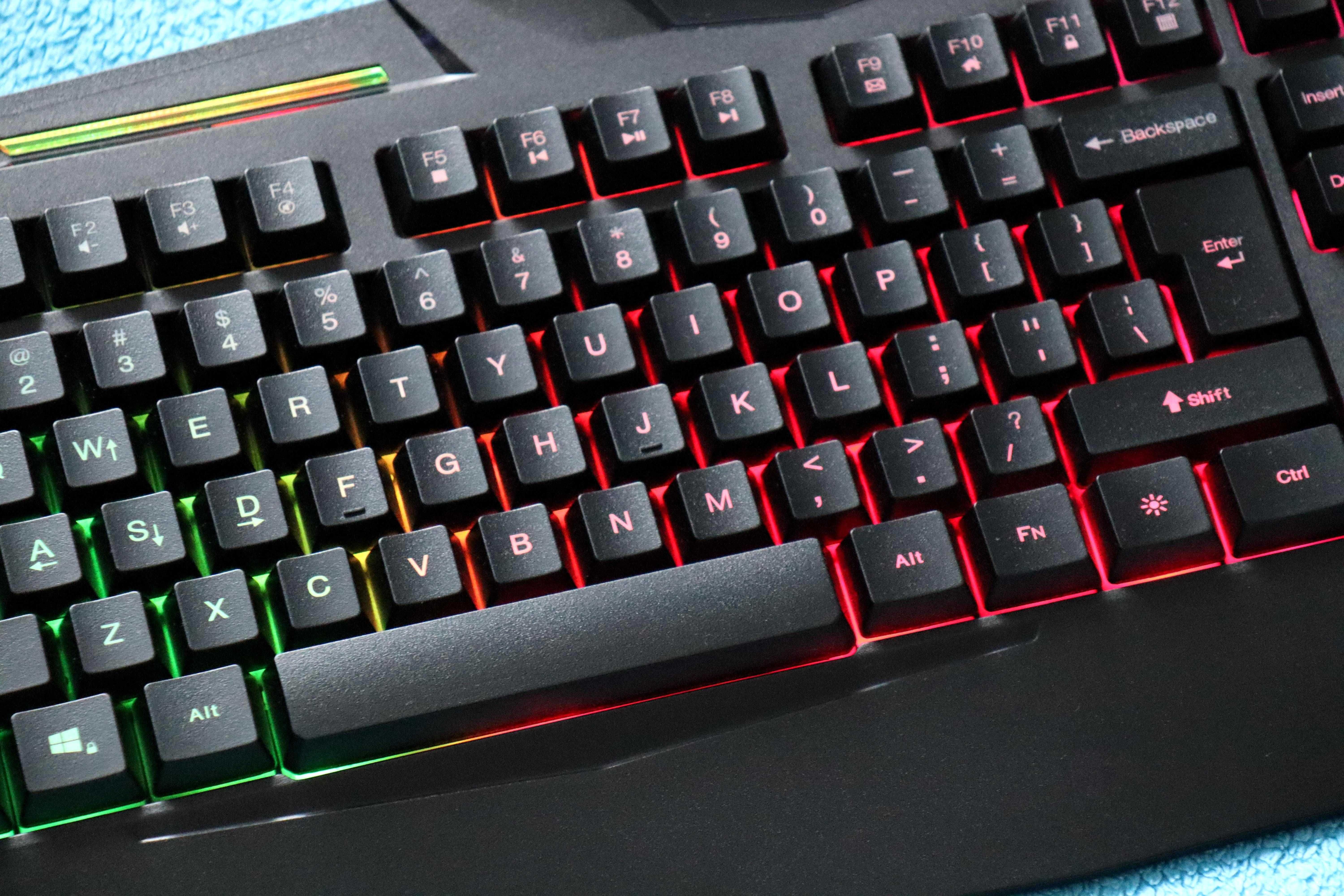 Klawiatura Fury Thunderstreak gamingowa podświetlana gamerska