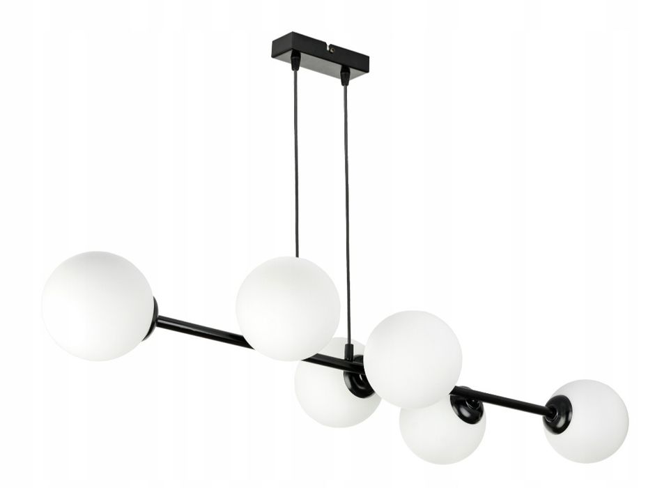 Lampa wisząca sufitowa loft szklane klosze kule