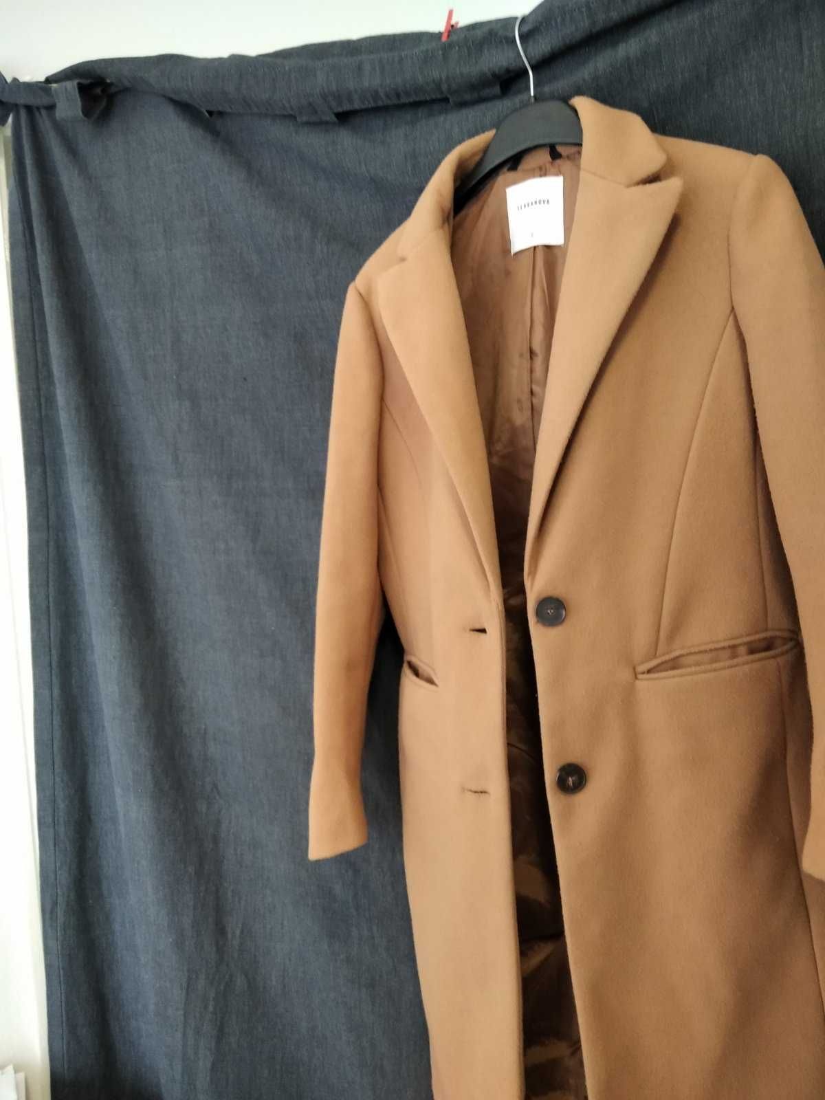 Пальто Тeranova горчично-коричневого цвета