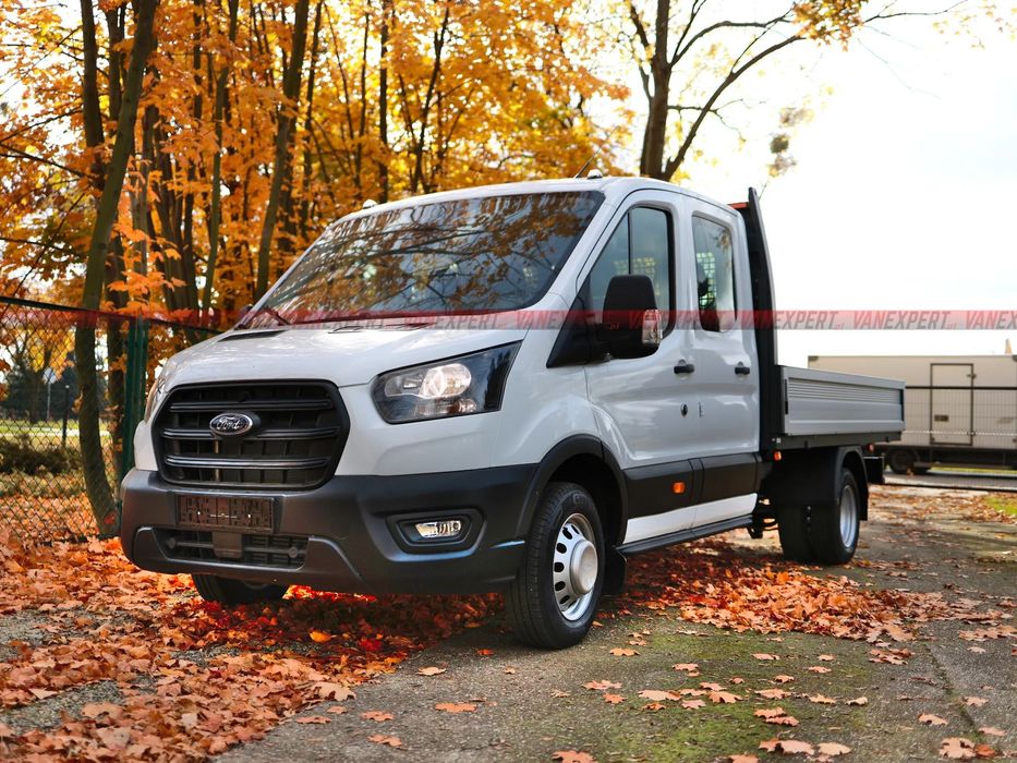 Ford Transit RWD - Bliźniak DOKA 7os 165kM  L4 + HAK 3,5T, Rocznik 2025, Leasing od 1% OW,