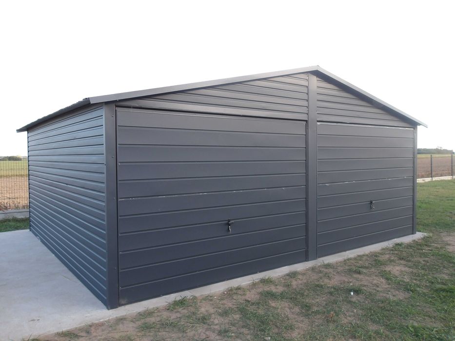 Garaż drewnopodobny DĄB SONOMA 6x6 profil OCYNK 8900 zł z DOSTAWĄ