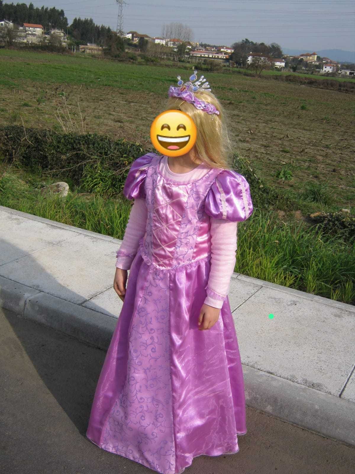 Vestido Rapunzel Disney+tiara