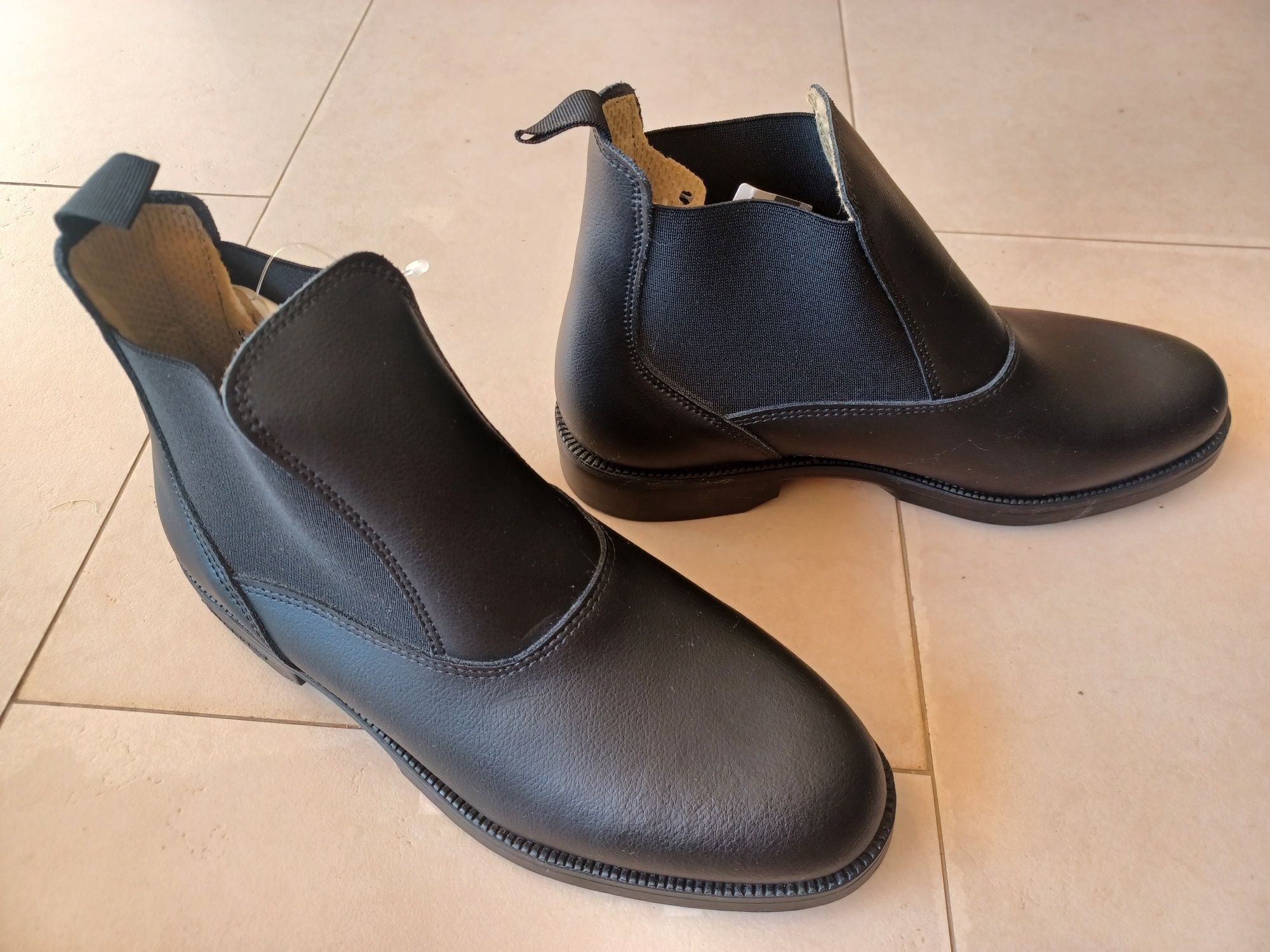 Botas de montar couro Tam 40