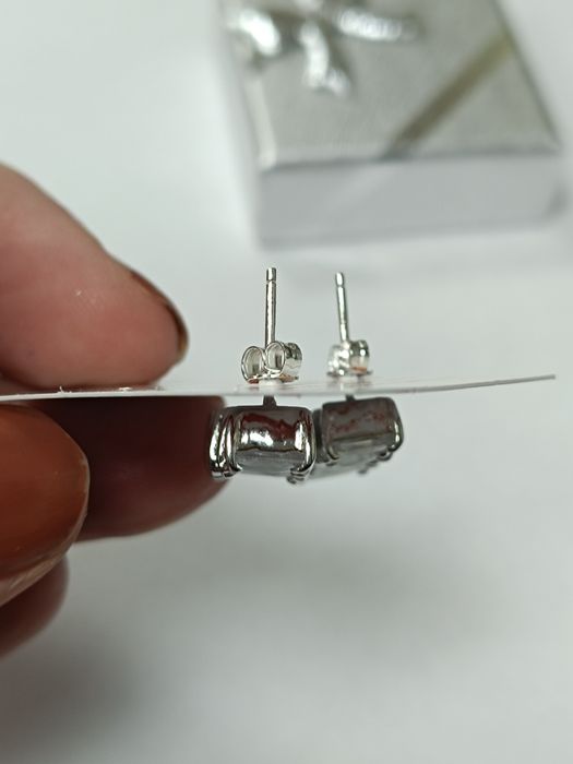 Srebrne kolczyki z cyrkoniami srebro 925