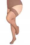 pończochy ciemny beż 7/8 plus size grubość 40 DEN