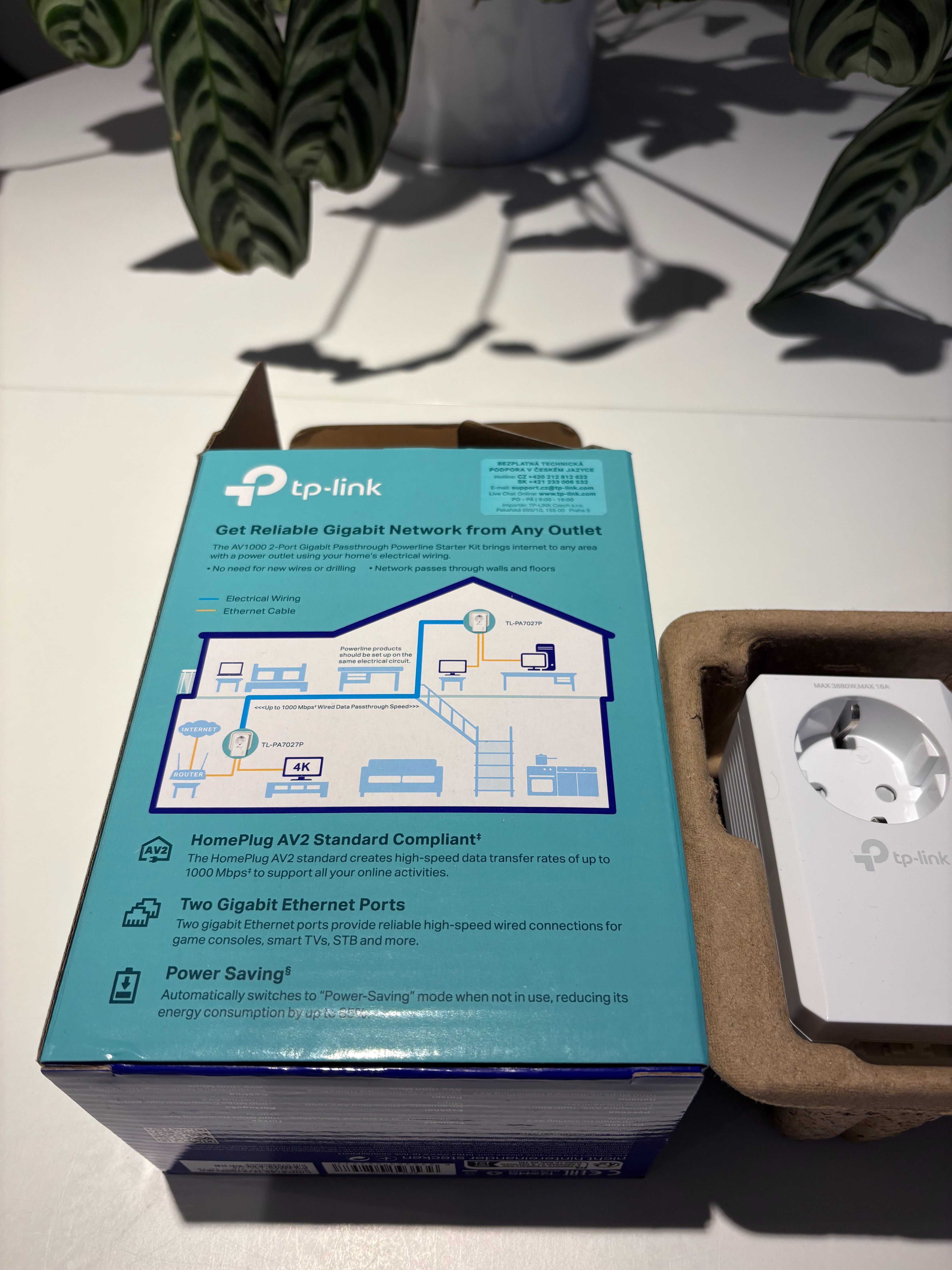 Wybitny Adapter powerline TP-Link TL-PA7017P KIT 2 szt. 1000 Mbps