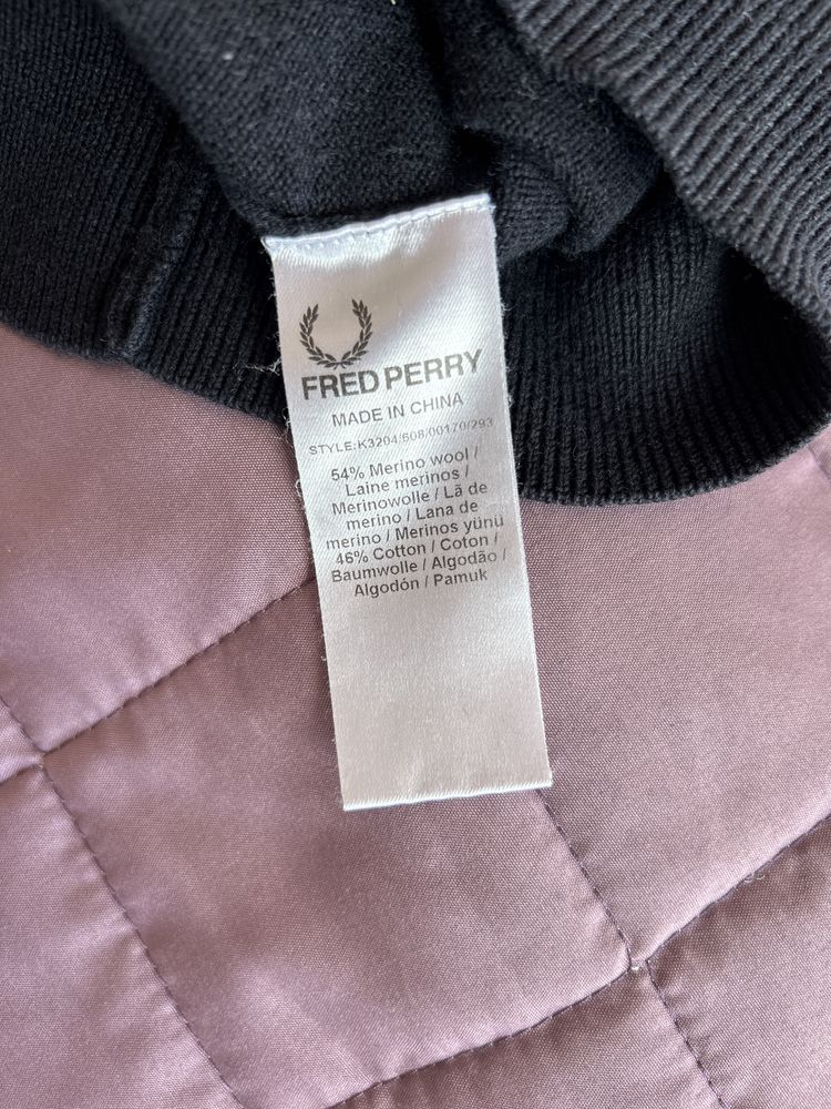 Кофта fred perry збільшений комір для шиї L