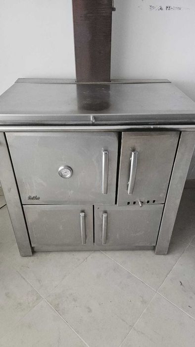 Fogão a lenha em inox