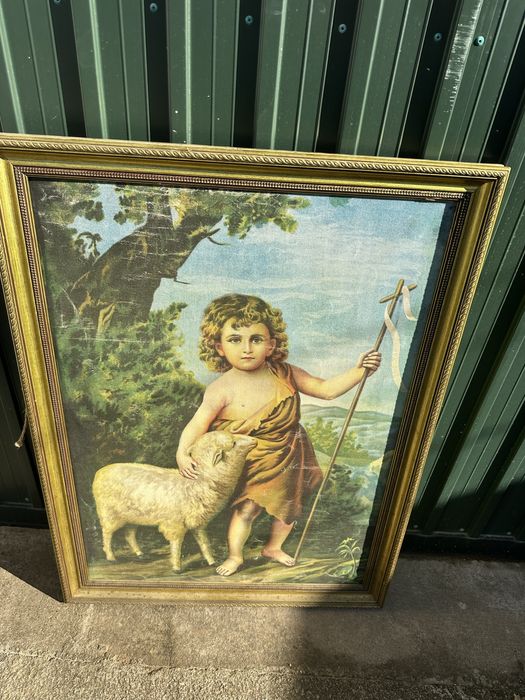 Quadro antigo em tela