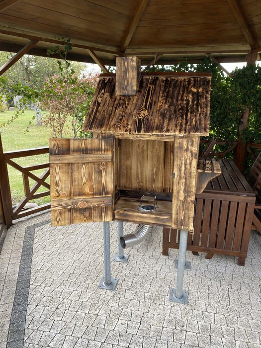 Wędzarnia z paleniskiem