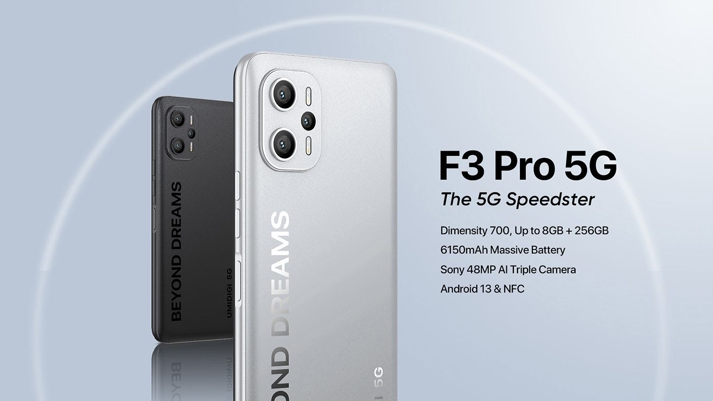 Смартфон UMIDIGI F3 pro 5g, nfc, 6/128 гб