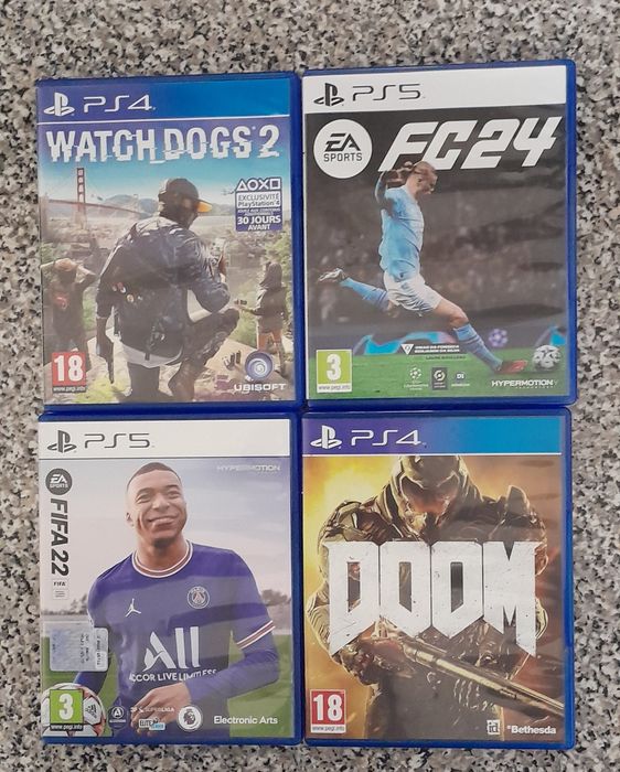 Conjunto de 4 jogos Playstation 4/5