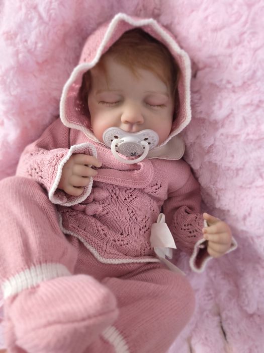 Bebé reborn menina 50 cm com enxoval